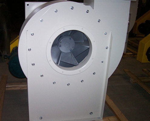 Industrial Exhauster Radial Wool Type Centrifugal Industrial Fan Fibrous Material White Paint